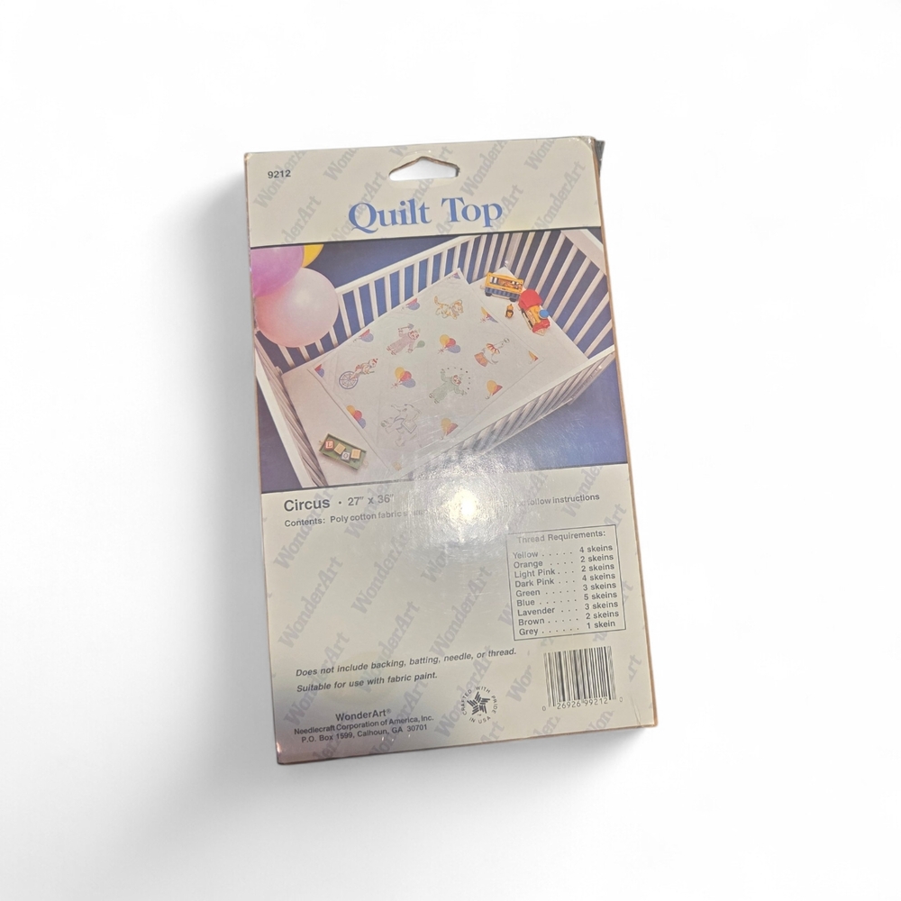 Vintage Quilt Top - Circus Design